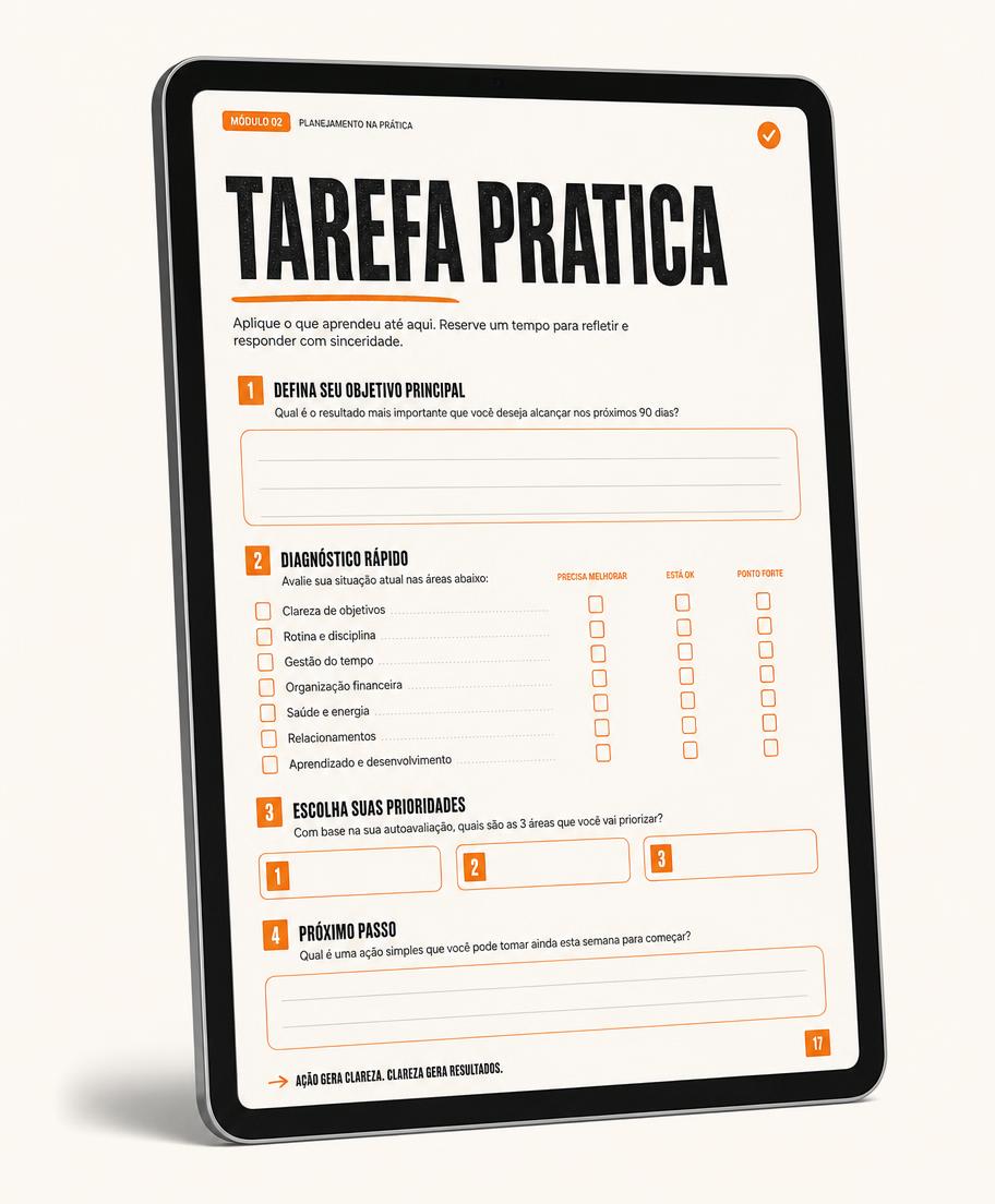 Página do e-book com uma tarefa prática